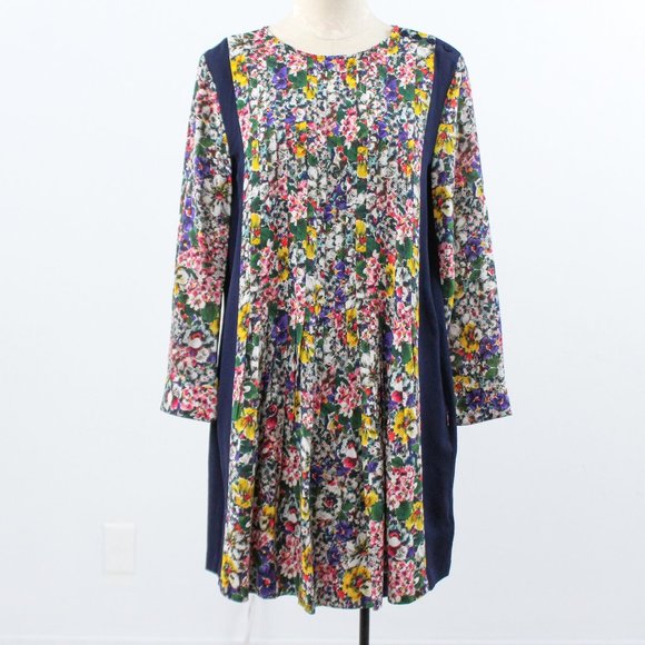 Band of Outsiders S/M Easter Dress Silk Floral Print Relaxed Tent Sundress - Picture 1 of 14
